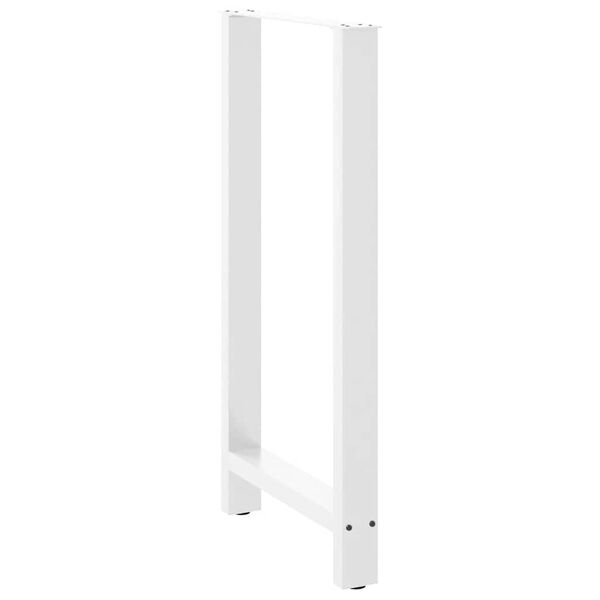 vidaXL Baarip&ouml;yd&auml;n jalat, valkoinen, 2 kpl, 60 x (110-111) cm, ter&auml;s