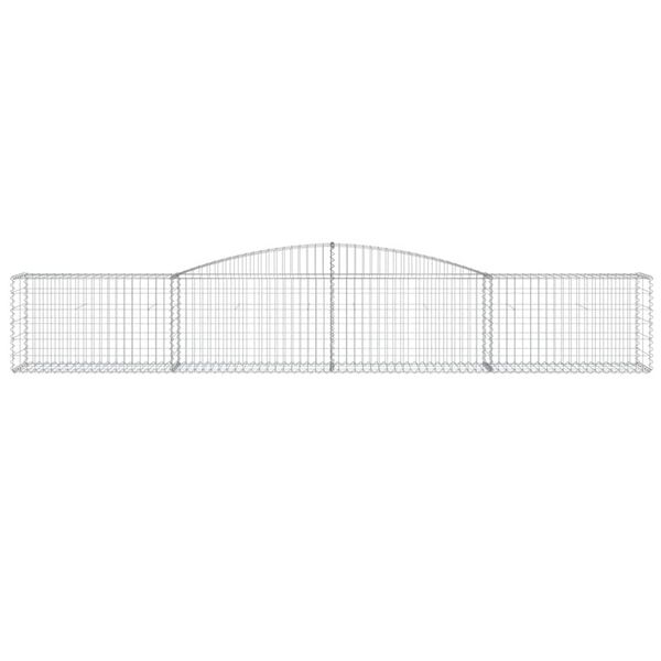 vidaXL Kaarevat kivikorit 9 kpl 400x50x60/80 cm galvanoitu rauta