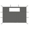 vidaXL Huvimajan sivuseinät ikkunoilla 2 kpl antrasiitti