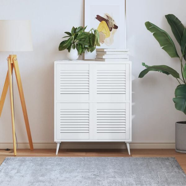 vidaXL Kaapin ovet s&auml;lemuotoilu 4 kpl valk. 39,5x39,4 cm t&auml;ysi m&auml;nty