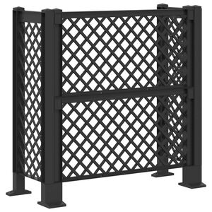 vidaXL Roskakatoksen ristikko Antrasiitti 123 x 47 x 114 cm PP