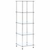vidaXL 5-kerroksinen hylly l&auml;pin&auml;kyv&auml; 40x40x130 cm karkaistu lasi