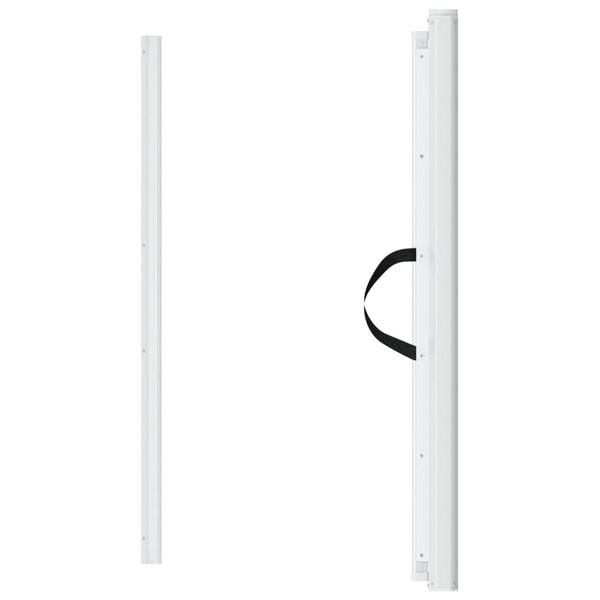 vidaXL Sis&auml;&auml;nvedett&auml;v&auml; lemmikkiportti valkoinen 82,5x125 cm