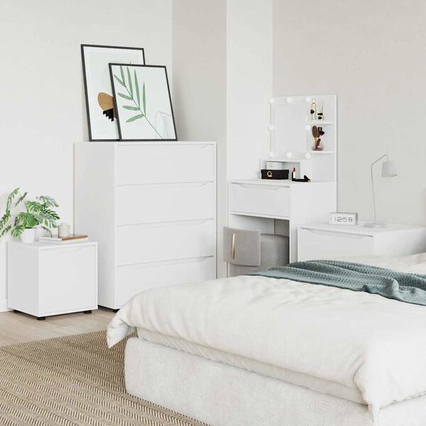 vidaXL Kylpyhuonekaappi Valkoinen 40,5 x 40 x 44 cm Tekninen puu