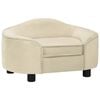 vidaXL Koiran sohva kerma 67x47x36 cm plyysi