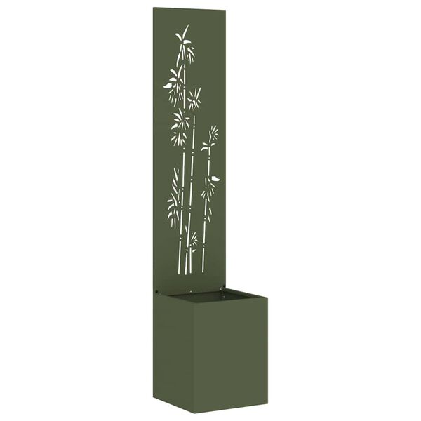 vidaXL Puutarhan yksityisyyden verho Oliivinvihreä 32 x 140 cm