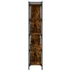 vidaXL Kirjahylly 5 kerrosta savutammi 76x32x158 cm tekninen puu