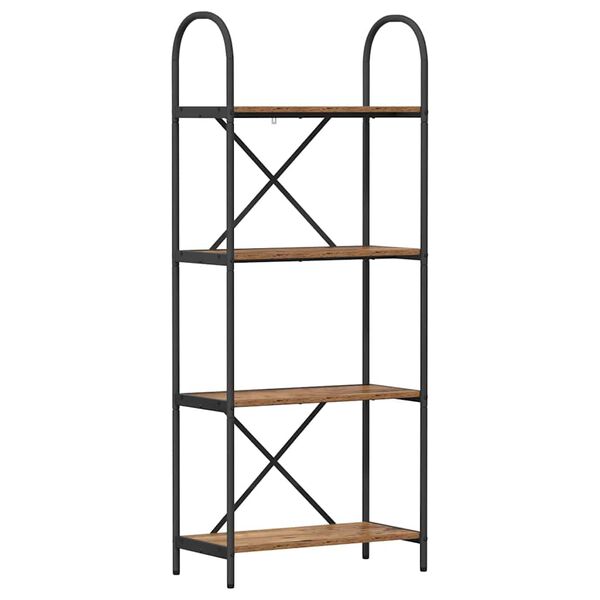 vidaXL Kirjahylly Vanha puu 60 x 30 x 146 cm Tekninen puu