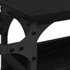 vidaXL Keitti&ouml;vaunu Musta tammi. 53 x 20 x 76 cm Tekninen puu