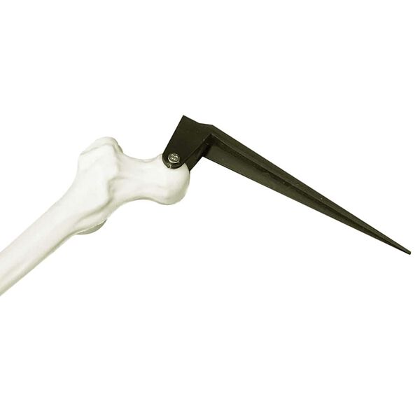 vidaXL Halloween Luuranko Valkoinen 45,5 x 13 cm Muovi