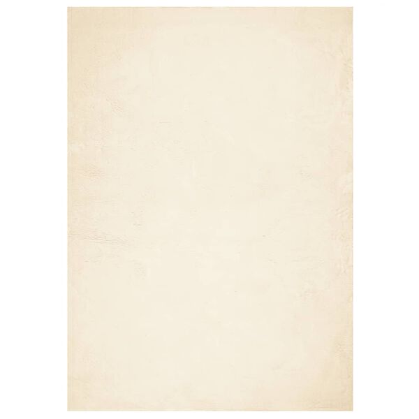 vidaXL Matto lyhytnukkainen pehme&auml; ja pest&auml;v&auml; kerma 160x230 cm
