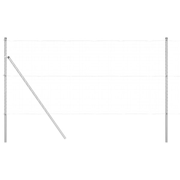 vidaXL Aitalatu Muut 26 pcs Harmaa 3,2 x 3,2 x 200 cm Teräs