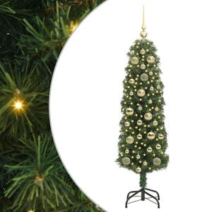 vidaXL Tekojoulukuusi jalustalla Vihre&auml; 120 cm PVC, ter&auml;s ja muovi