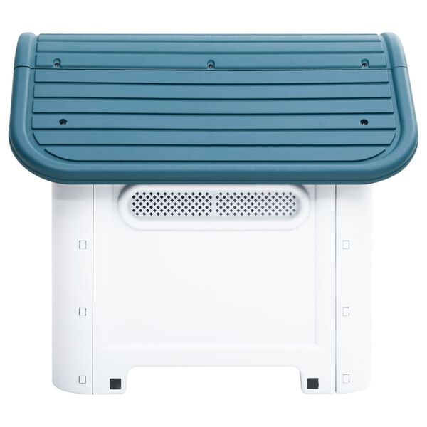 vidaXL Koirankoppi sininen 59x75x66 cm polypropeeni