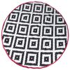 Bo-Camp-ulkoloimi Chill mat Falconwood 2 m py&ouml;re&auml; mustavalkoinen