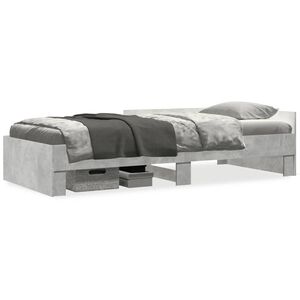 vidaXL S&auml;ngynrunko betoninharmaa 100x200 cm tekninen puu