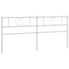 vidaXL Metallinen vaihtop&auml;&auml;ty valkoinen 193 cm