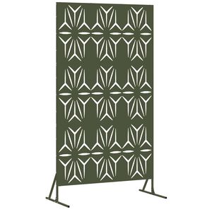 vidaXL Yksityisyysn&auml;ytt&ouml; 100 x 50 x 180 cm Ter&auml;s Oliivinvihre&auml;