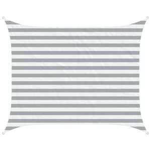 vidaXL Aurinkosuojapurje Vaaleanharmaa ja valkoinen 2 x 2,5 m