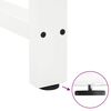 vidaXL Ruokap&ouml;yd&auml;n jalat valkoiset 2 kpl 50x(72-73) cm ter&auml;s
