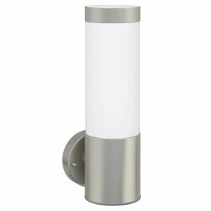 vidaXL Ulkoisen sein&auml;valon Hopea 12 x 8,5 x 27 cm