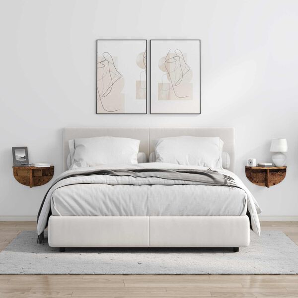 vidaXL Sein&auml;hylly Vanha puu 38 x 19 x 19 cm Tekninen puu