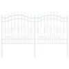 vidaXL Puutarha-aita Valkoinen 240 x 165 cm Jauhemaalattu teräs