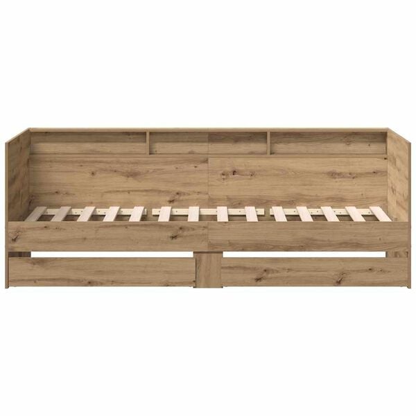 vidaXL P&auml;iv&auml;vuode p&auml;&auml;tyll&auml; Artisan tammi 100 x 200 cm Tekninen puu