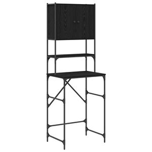 vidaXL Pesukonekaappi Musta 0ak 68 x 48,5 x 194 cm Tekninen puu