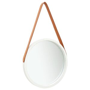vidaXL Sein&auml;peili hihnalla 40 cm valkoinen
