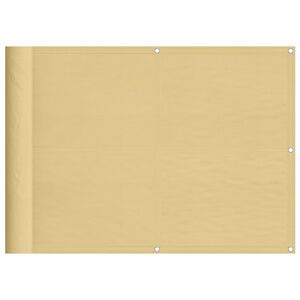 vidaXL Parvekesuoja hiekka 75x700 cm 100% Oxford polyesteri