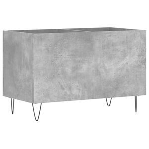 vidaXL LP-levyjen s&auml;ilytyskaappi betoninharmaa 74,5x38x48 cm puu