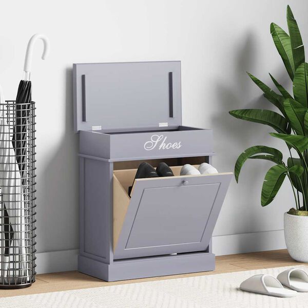 vidaXL Kenk&auml;kaappi harmaa 50x28x58 cm keisaripuu