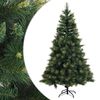vidaXL Salkomallinen tekoinen joulukuusi 120 cm PVC ja metalli Vihre&auml;