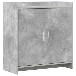 vidaXL Sivup&ouml;yt&auml; Betoninharmaa 72 x 36 x 80 cm Tekninen puu