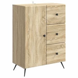 vidaXL Sivup&ouml;yt&auml; Sonoma-tammi 66 x 34,5 x 90 cm Tekninen puu