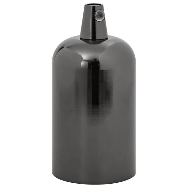 vidaXL lampun pidikkeet 2 kpl Kiilt&auml;v&auml; musta E27