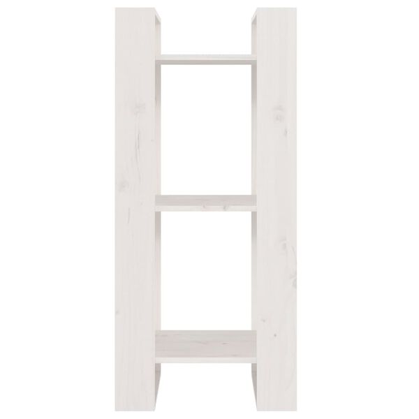 vidaXL Kirjahylly/tilanjakaja valkoinen 41x35x91 cm t&auml;ysi m&auml;nty