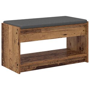 vidaXL Halli penkki Vanha puu 83 x 38 x 45 cm Insin&ouml;&ouml;ripuu ja kangas