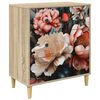 vidaXL Laukkaava BORNE Vaalea pionikuvio 66 x 36,5 x 75 cm Sonoma