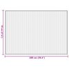 vidaXL Matto suorakaide vaalea luonnollinen 70x100 cm bambu