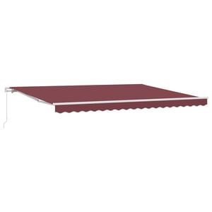 vidaXL K&auml;sin kelattava markiisi viininpunainen 450x300 cm