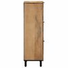 vidaXL Highboard Ruskea 40x33x110 cm Massiivipuu Mango