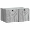 vidaXL Sein&auml;lle asennettava TV-kaappi Harmaa sonoma 59,5 x 41 x 30 cm
