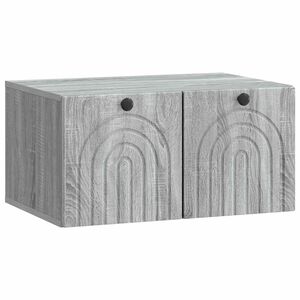 vidaXL Sein&auml;lle asennettava TV-kaappi Harmaa sonoma 59,5 x 41 x 30 cm