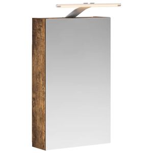 vidaXL Kylpyhuoneen Peilikaappi hyllyll&auml; Savup&auml;hkin&auml; 30 x 10,5 x 50 cm