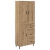 vidaXL Korkea kaappi 2 kpl Artisan tammi 69,5 x 34 x 180 cm