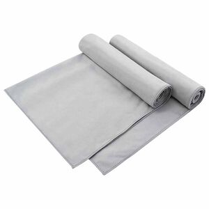 vidaXL Ulkotuolipyyhkeet 2 pcs Harmaa 130 x 60 cm