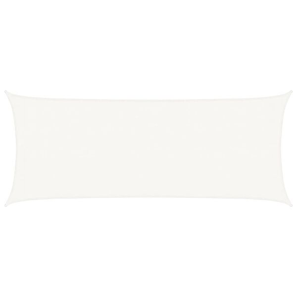 vidaXL Aurinkopurje 160 g/m² valkoinen 2x5 m HDPE