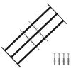 vidaXL Ikkunoiden turvaverkko 3 ristikkopalkilla 3 kpl 63-114 cm